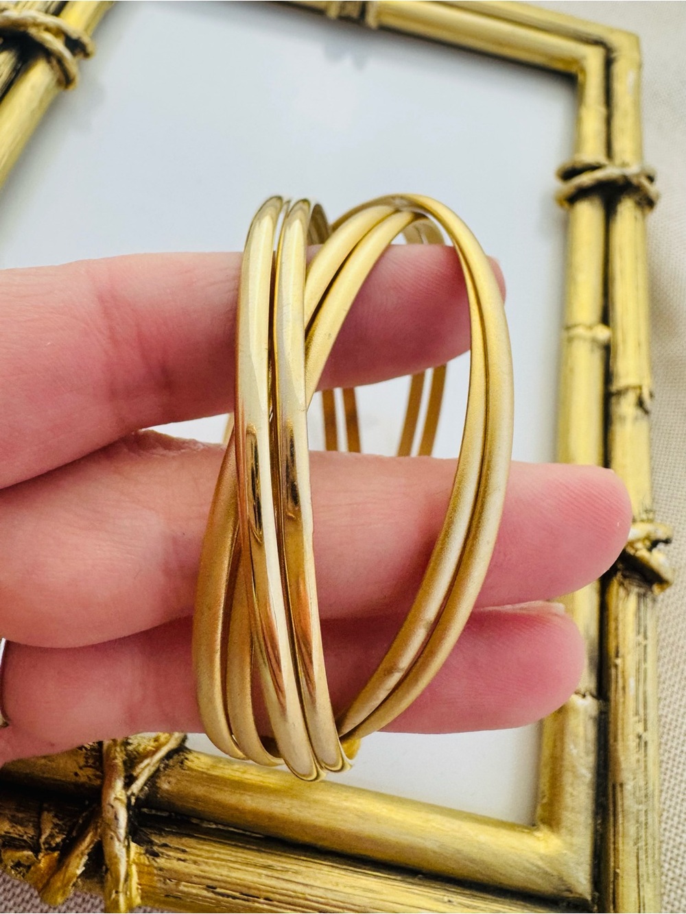 Gold Multi-Band Bangle Set - Women Jewelry